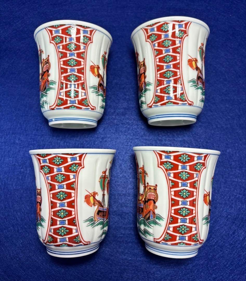 有田焼 皓洋窯 湯呑み15客 急須 鳥 有田焼 皓洋窯 湯呑み15客 急須 鳥